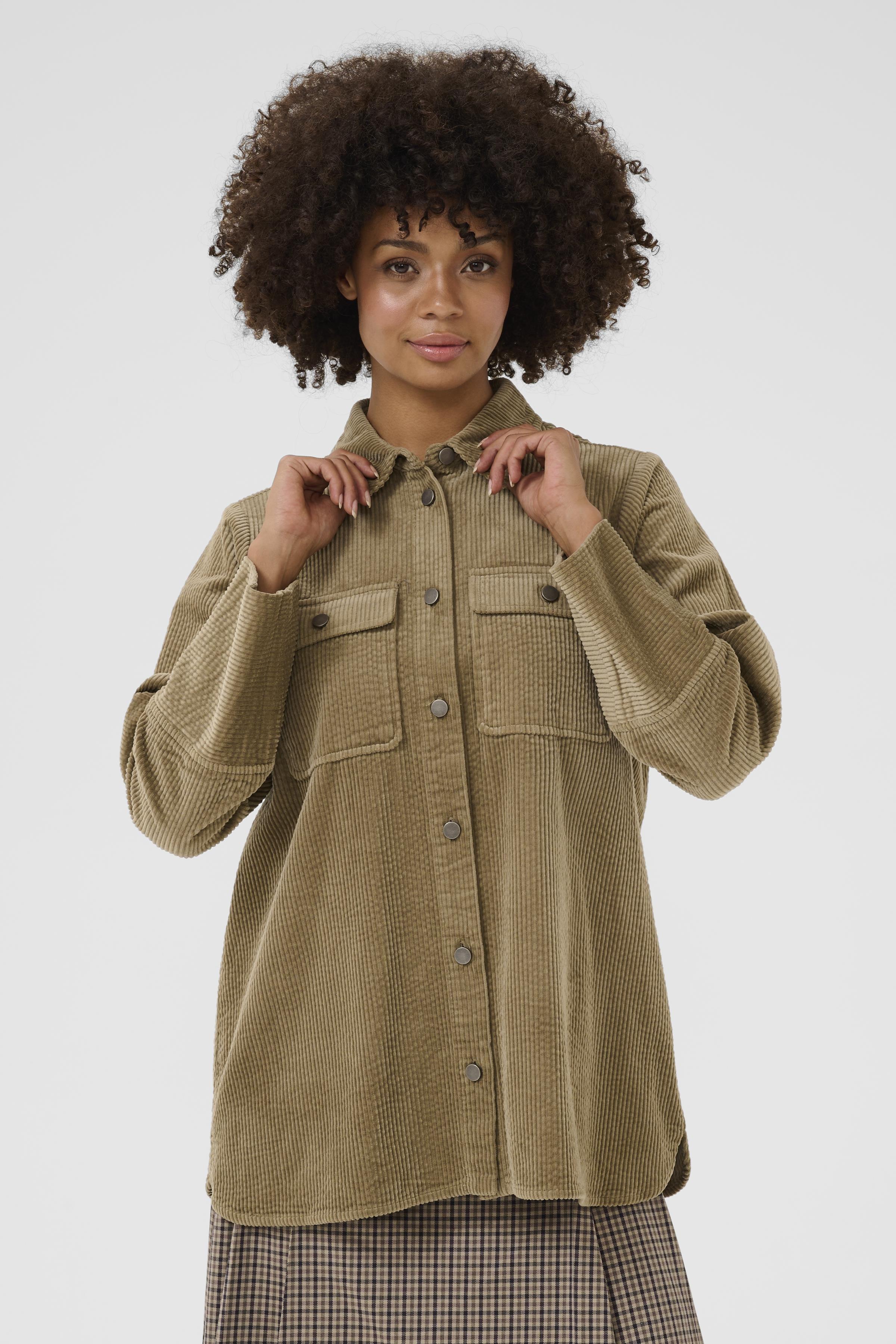 Culture - Baela Klay Shirt Jacket - Timber Wolf