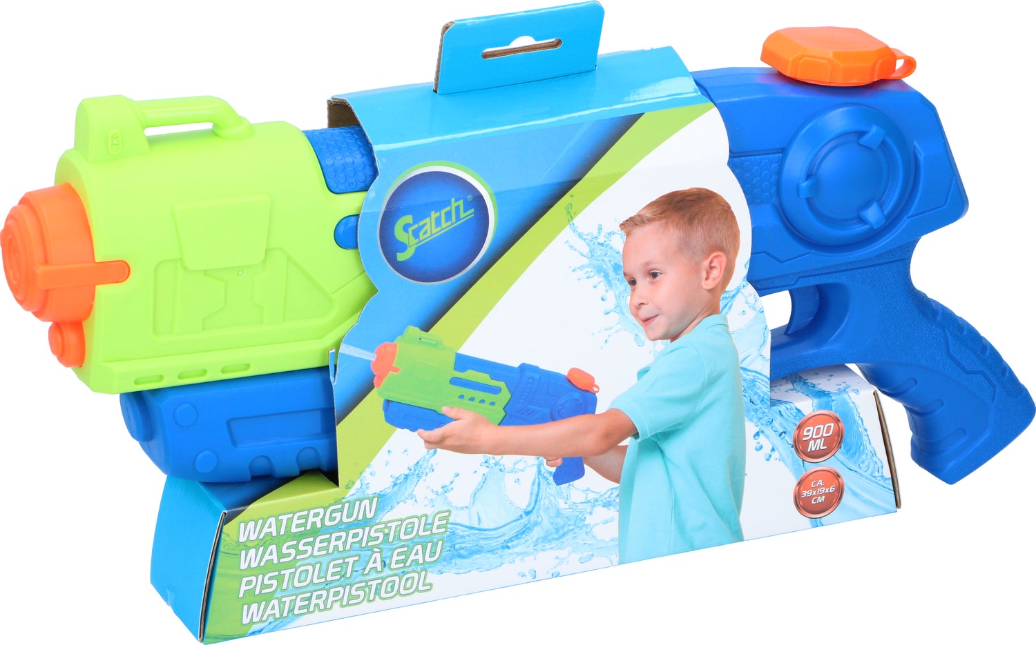 Scatch waterpistool blauw 900 ml 39 x 6 x 19 cm