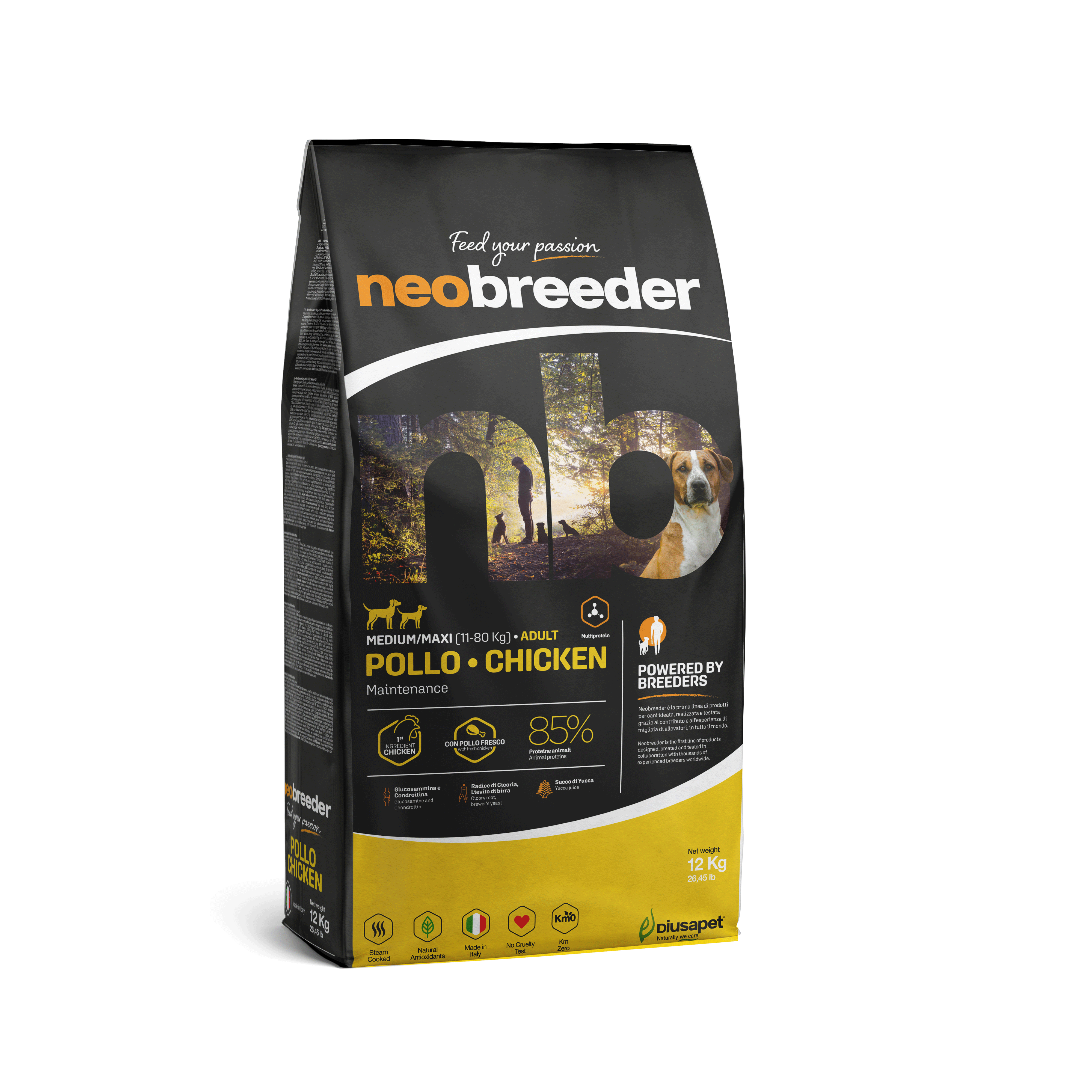 Frango adulto Neobreeder Med-Maxi 12kg