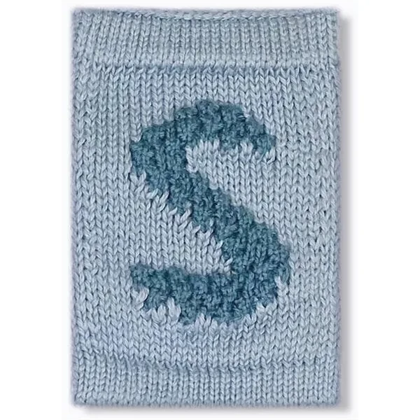 Strikket Bogstav Blue - Smallstuff → Luksusbaby.dk