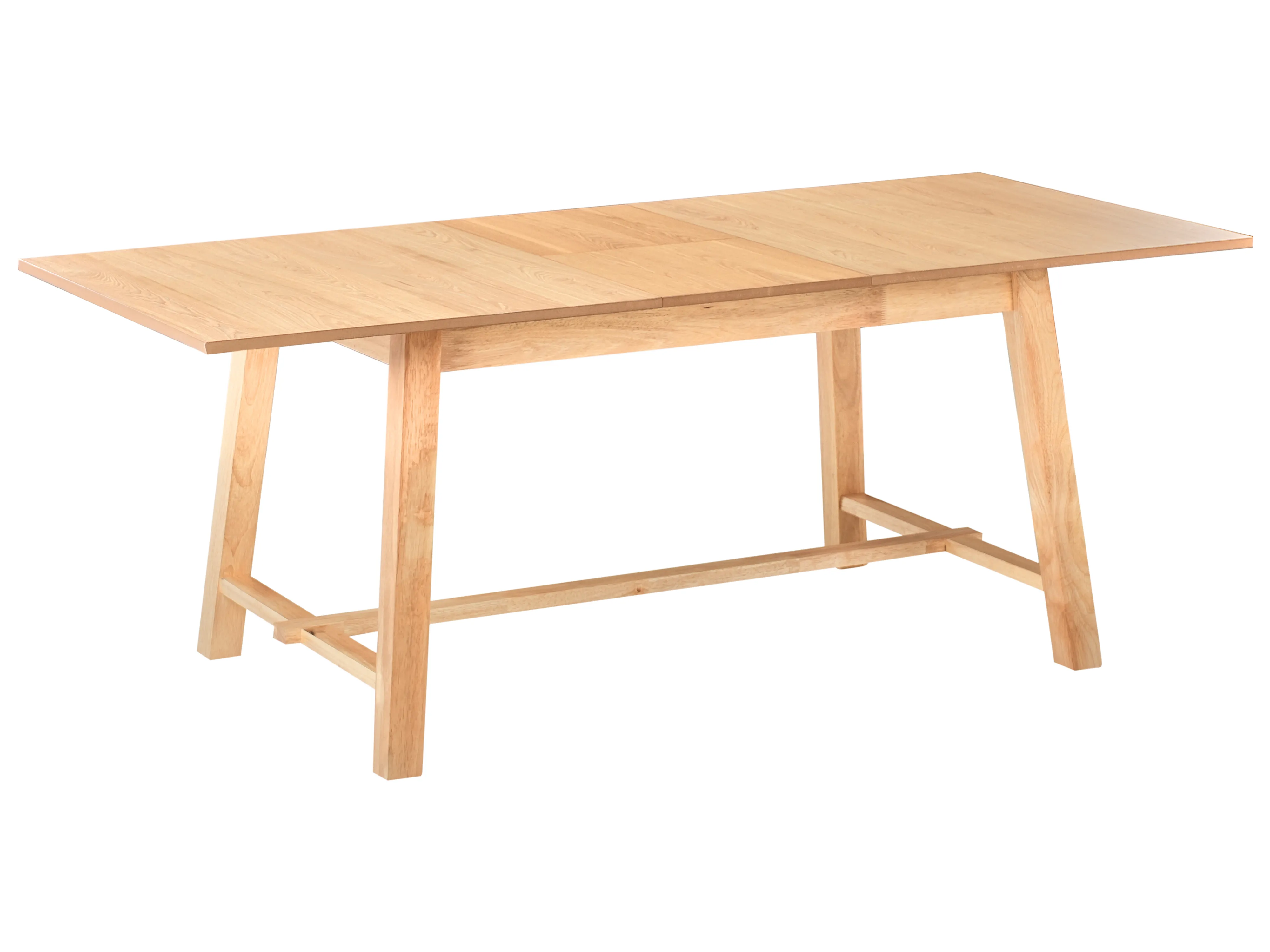 Eettafel uitschuifbaar BARNES Licht essenhout 90 cm 160/200 cm