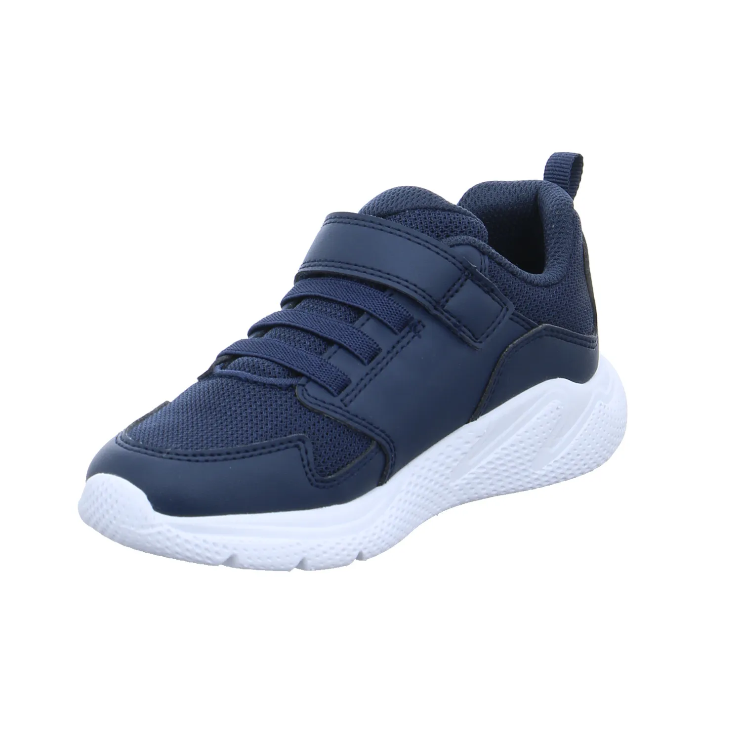 GEOX Kleinkinder-Halbschuh Klett Dunkelblau Textil  Sneaker
