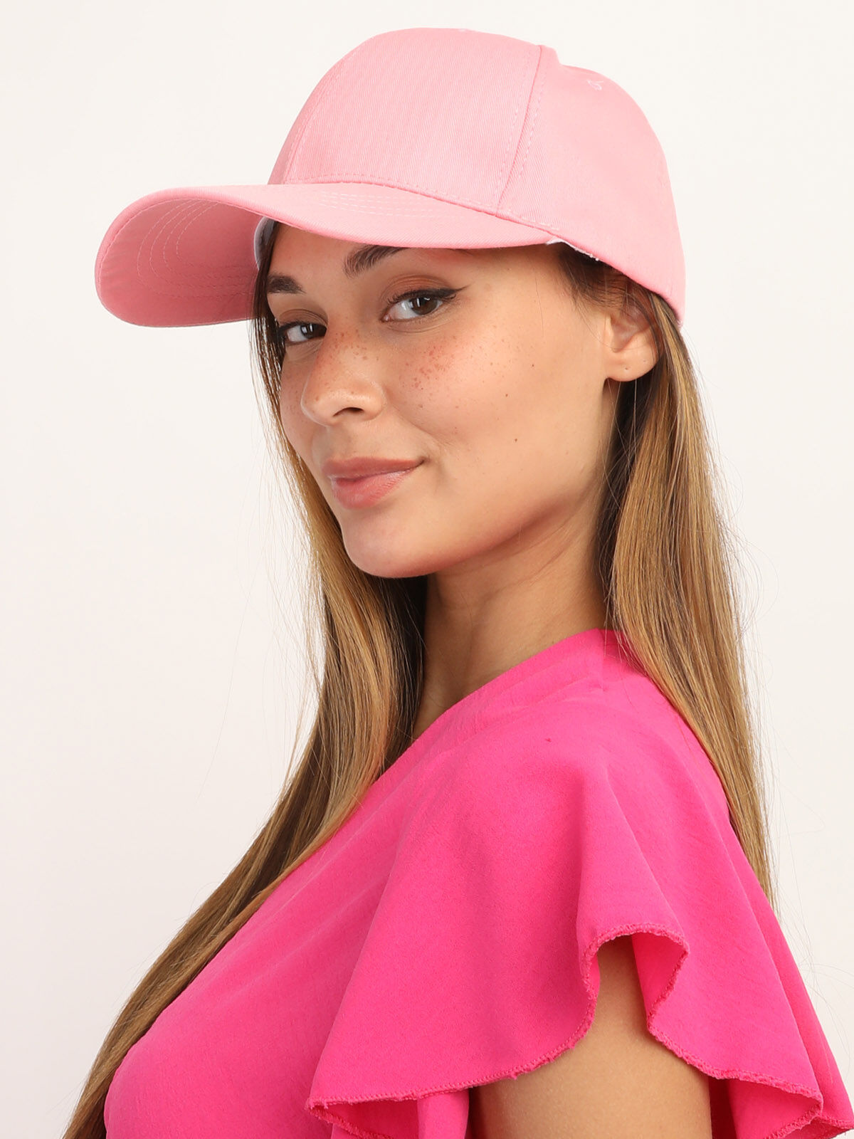 Casquette unie- Rose