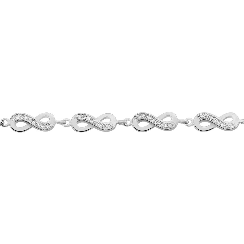 Bracelet Anka Argent Blanc Oxyde De Zirconium