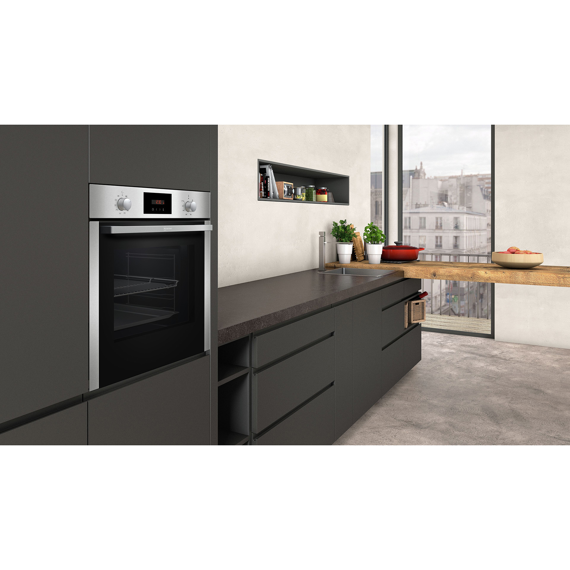 NEFF Backofen B2CCG6AN0 - Edelstahl - A