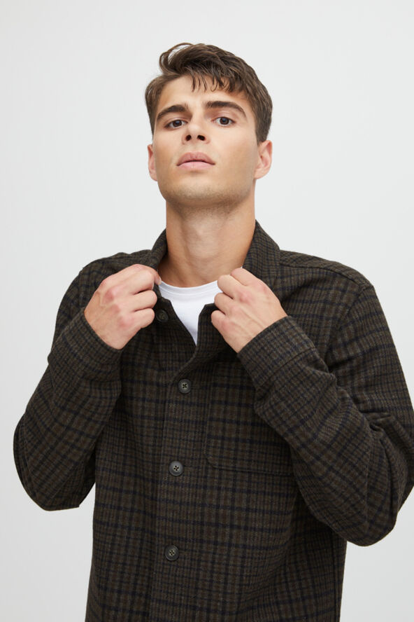 Casual Friday CFJILLIAN checked jacket Dark grey melange