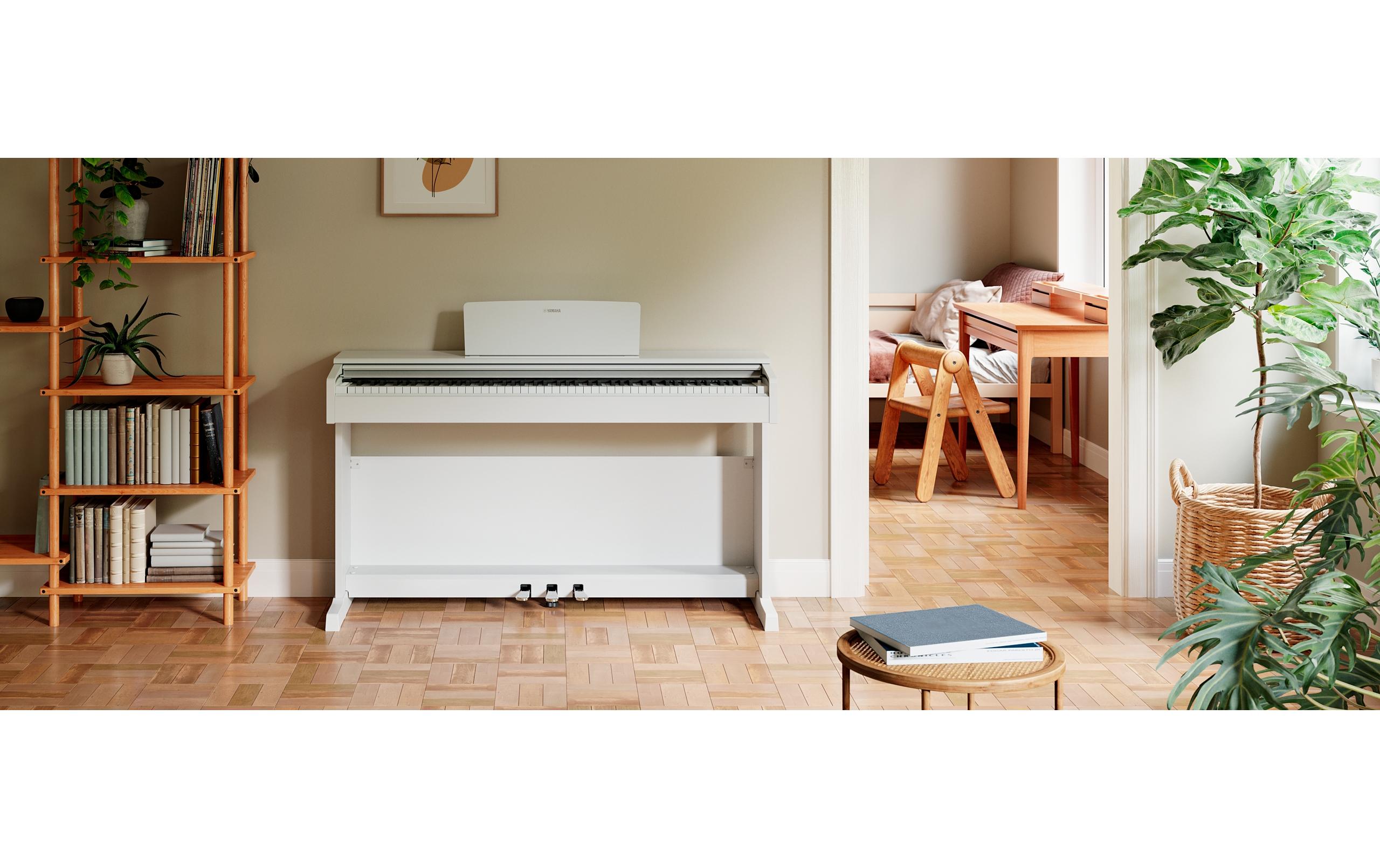 E-Piano Arius YDP-145WH Weiss<br>E-Piano mit gewichtetem GHS-Keyboard mit 88 Tasten