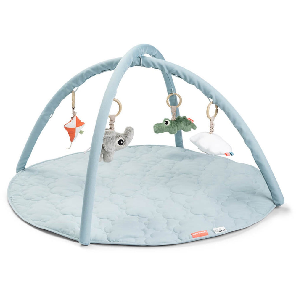 Køb DonebyDeer Blå Aktivitets Legetæppe Playground Blå