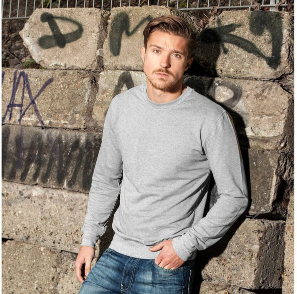 BUILD YOUR BRAND BY010 - Sweat léger col rond