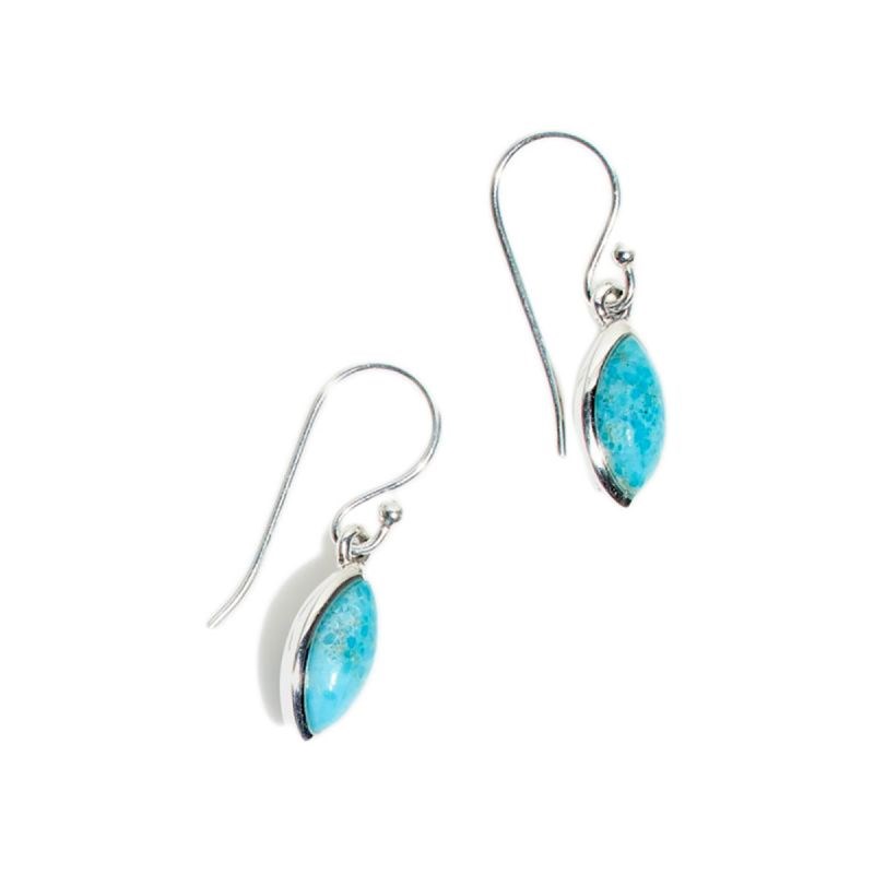 Boucles d'oreilles argent massif et pierre naturelle