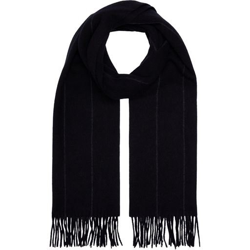 Calvin Klein Classic Wool Stripes Halstørklæde, Ck Black
