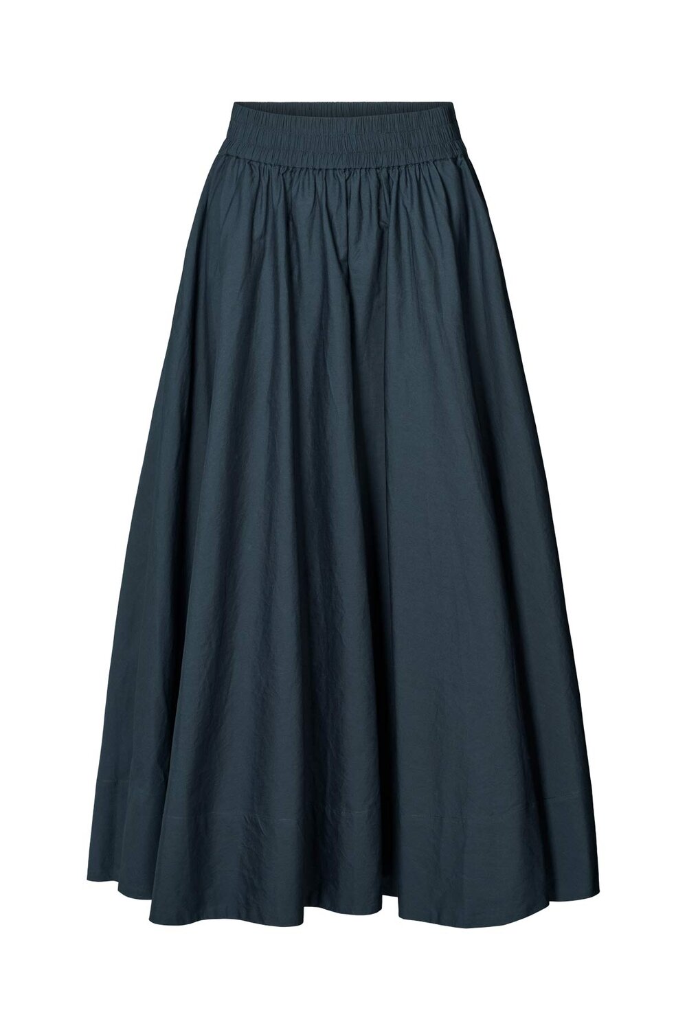 Rabens Saloner  Rita Poplin lang nederdel - Dark navy