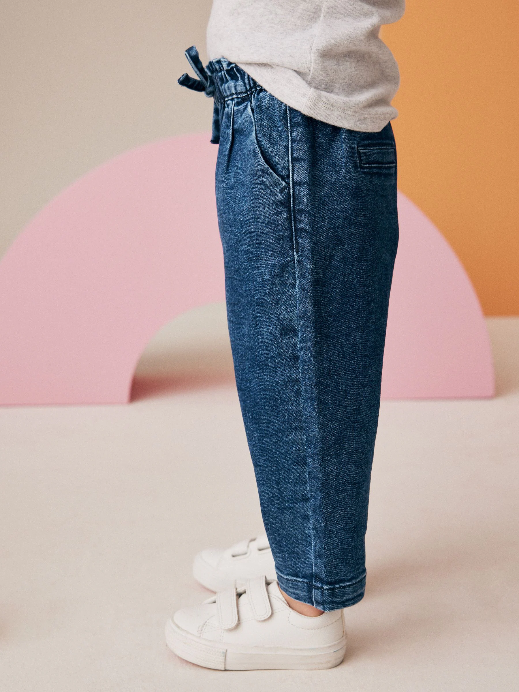 Denim - Jeans met gestrikte taille (3 mnd-7 jr)