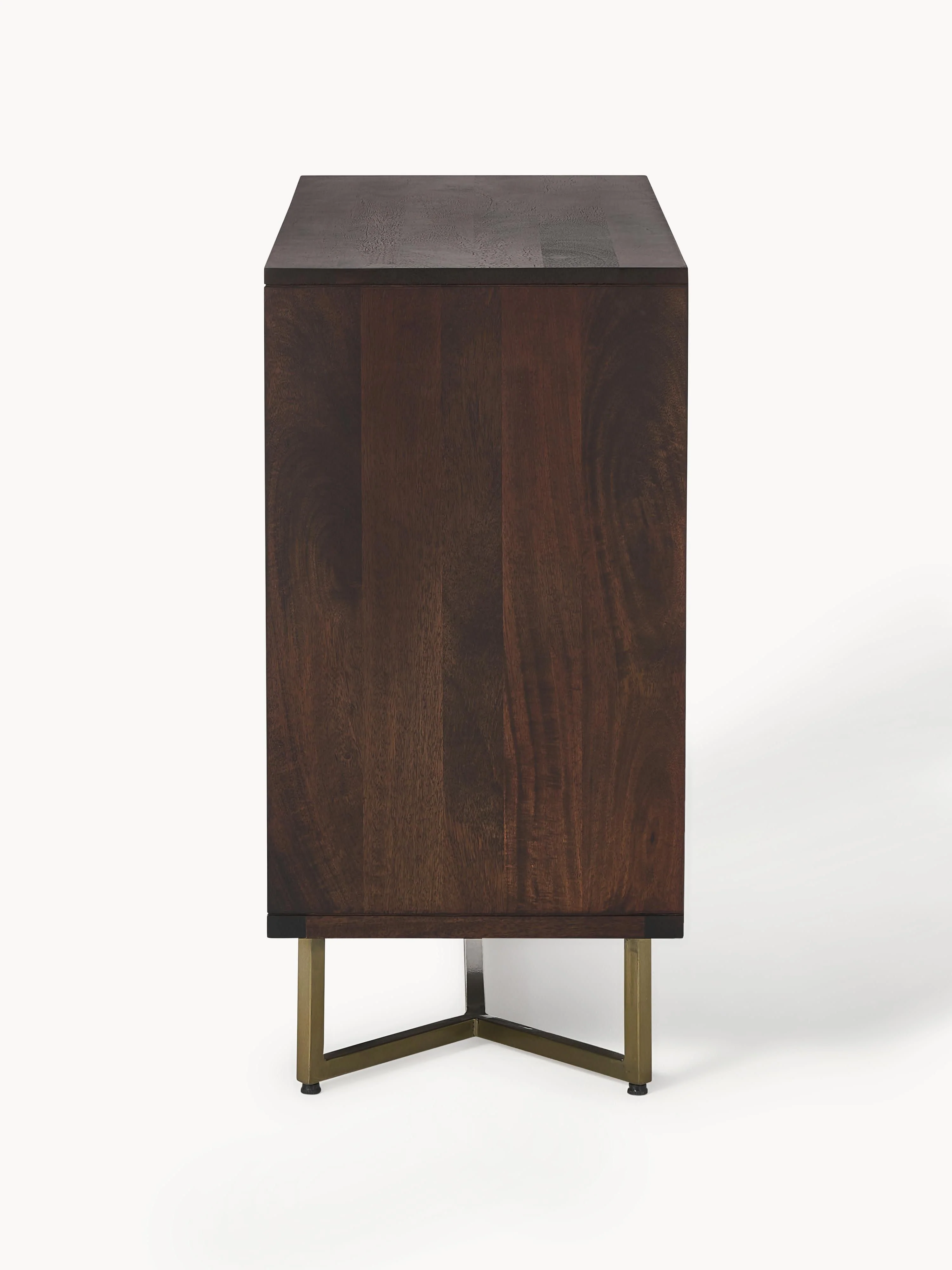 Dressoir Luca van mangohout met visgraatpatroon