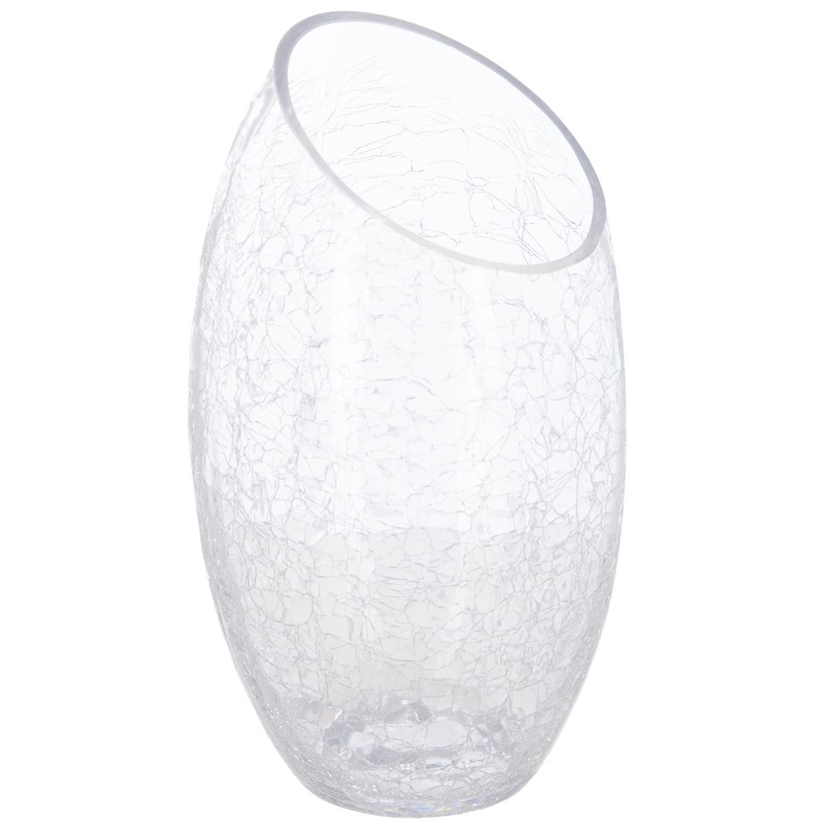 VASE BOMBE CRAQUELE H.23CM