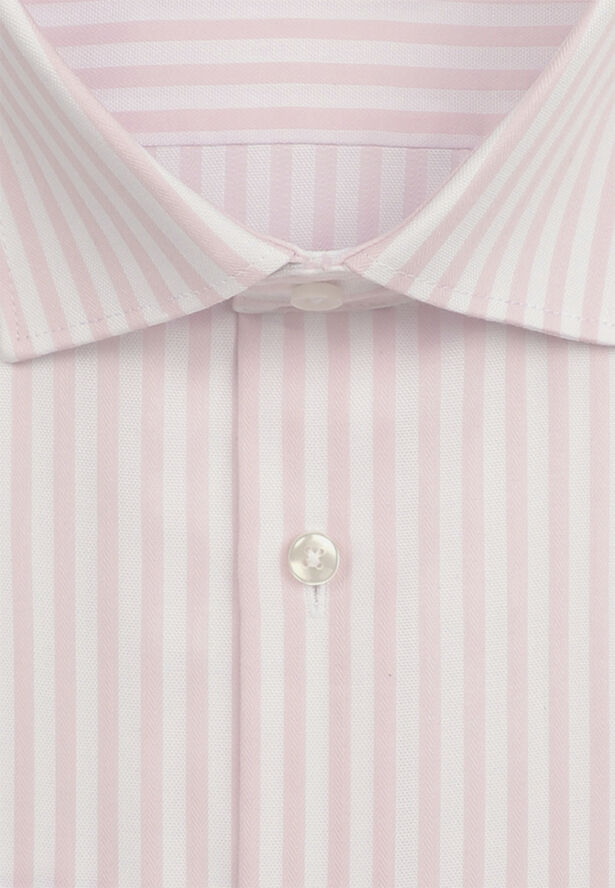 Seidensticker Business Shirt Regular Long sleeve Kent-Collar Stripes Pink