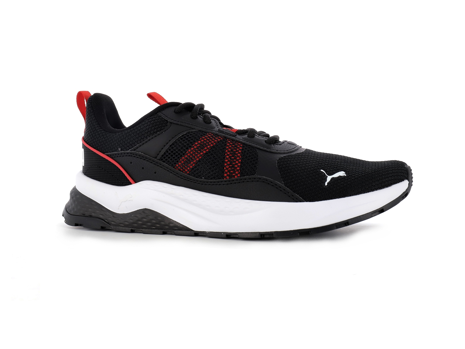 Puma-389213 Matières combinées Noir Rouge
