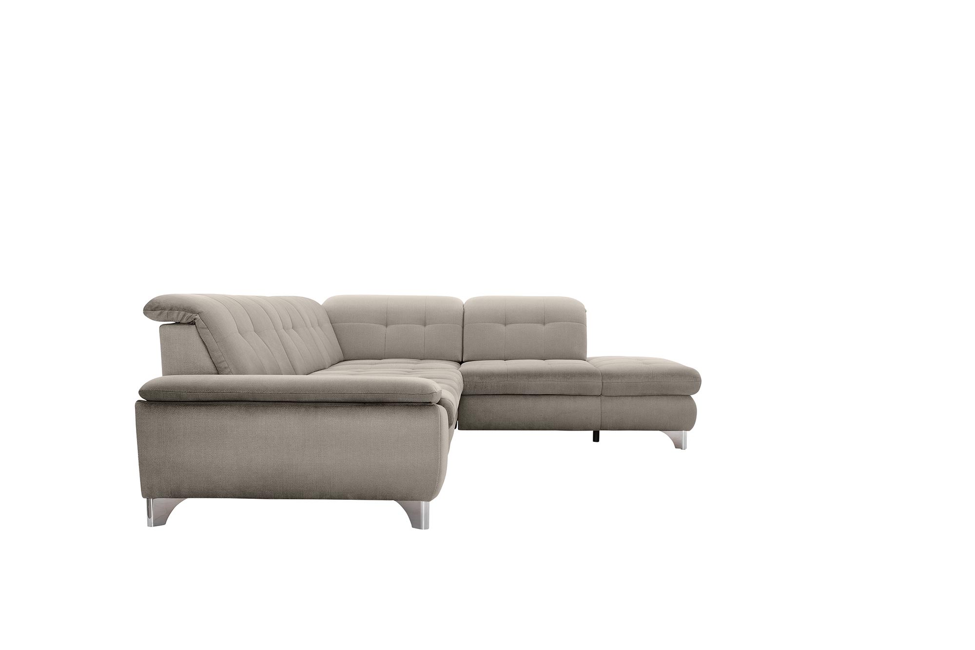 polsterpower Ecksofa - Holiday alu - Basismodell - Ottomane rechts