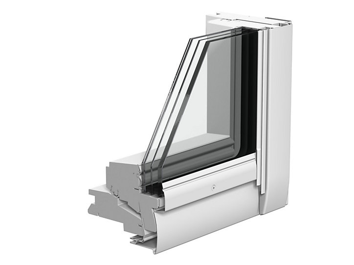Fenêtre de toit à rotation VELUX Triple vitrage - Whitefinish (bois peint en blanc) L. 114 x H. 140 cm (GGL 2062 SK08)