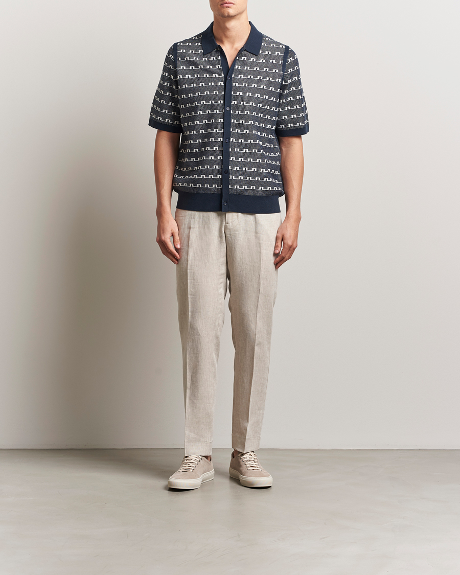J.Lindeberg Soren Drape Linen Pants Moonbeam