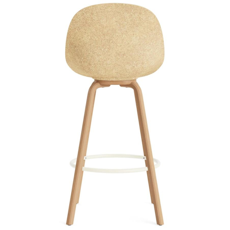 Normann Copenhagen Mat Chair stoel barkruk 75 cm beuken Cream/Hemp