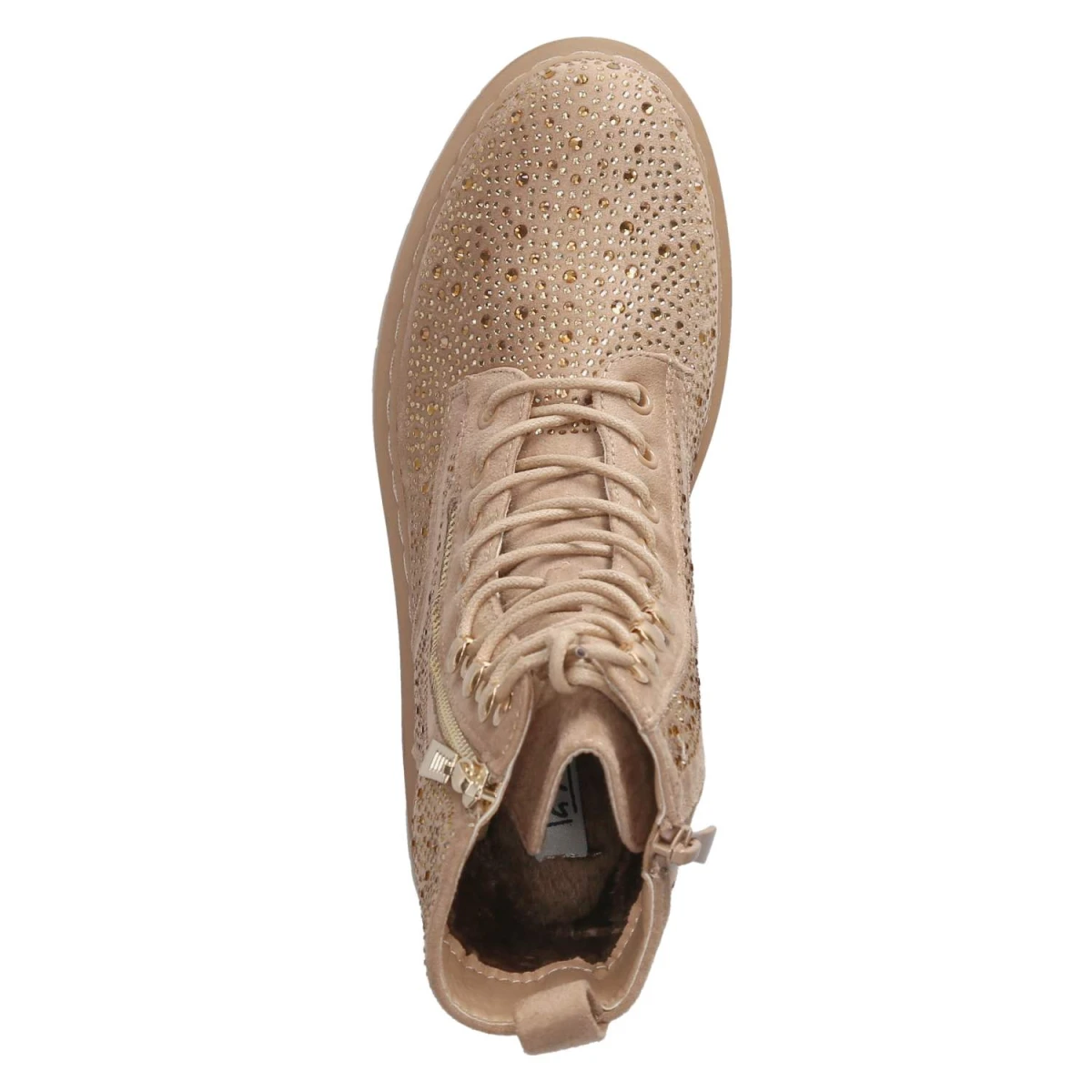 La StradaSchnürstiefeletten - beige micro/ stones