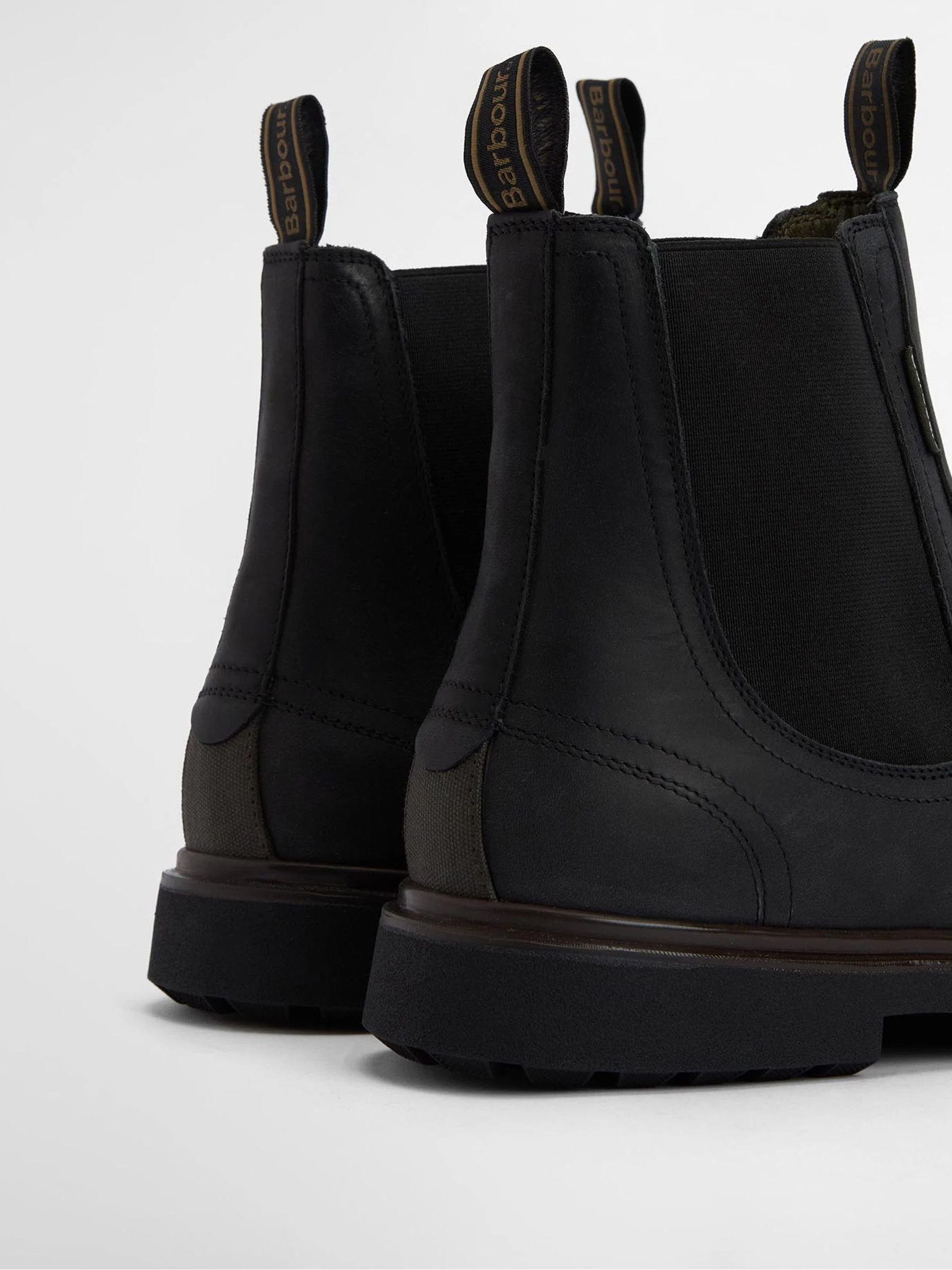 Zwart - Barbour® Hale leren Chelsea laars