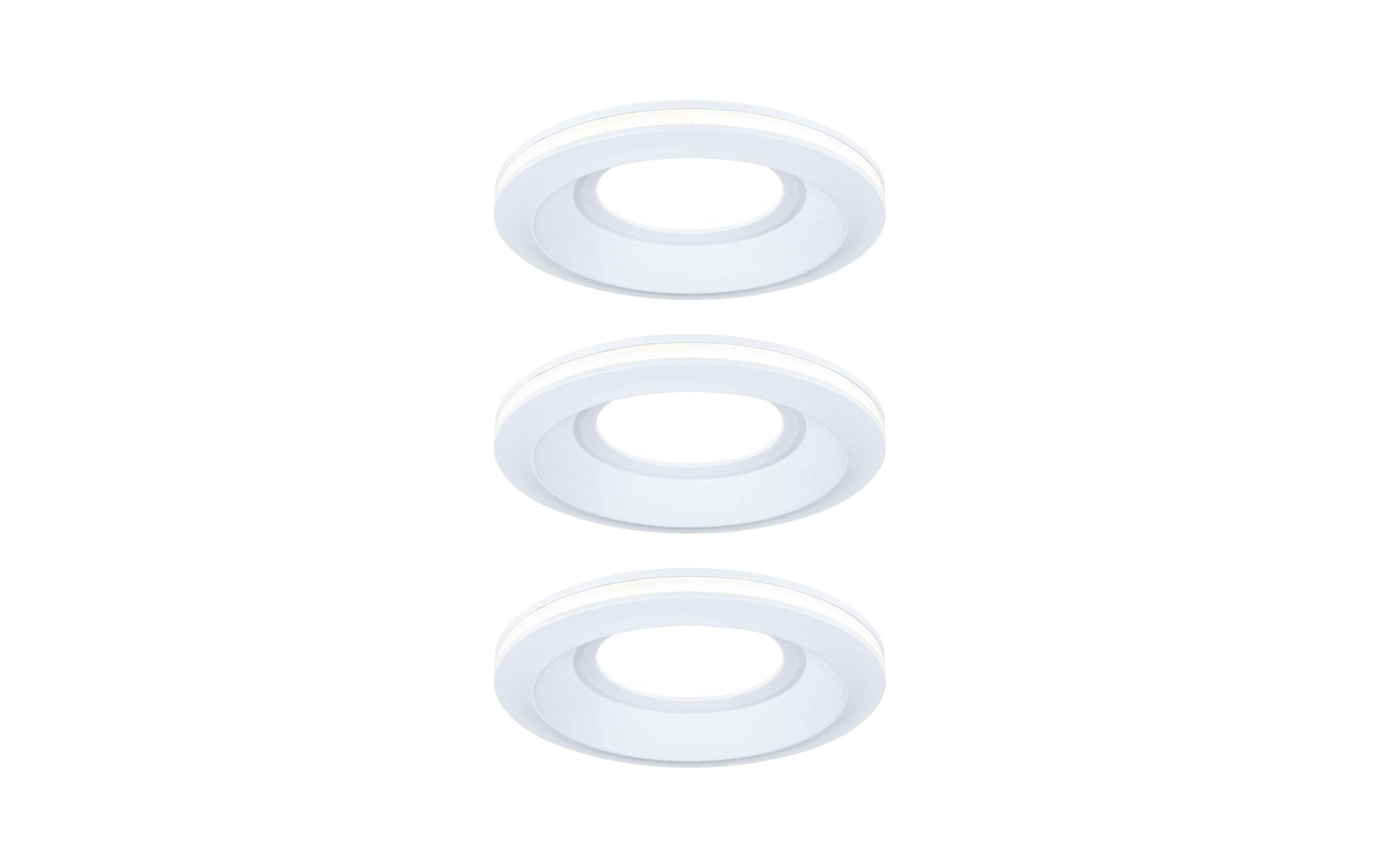 Einbauleuchte LED Sormus 3er-Set WeissAtmosphärische Lichtgestaltung im Bad