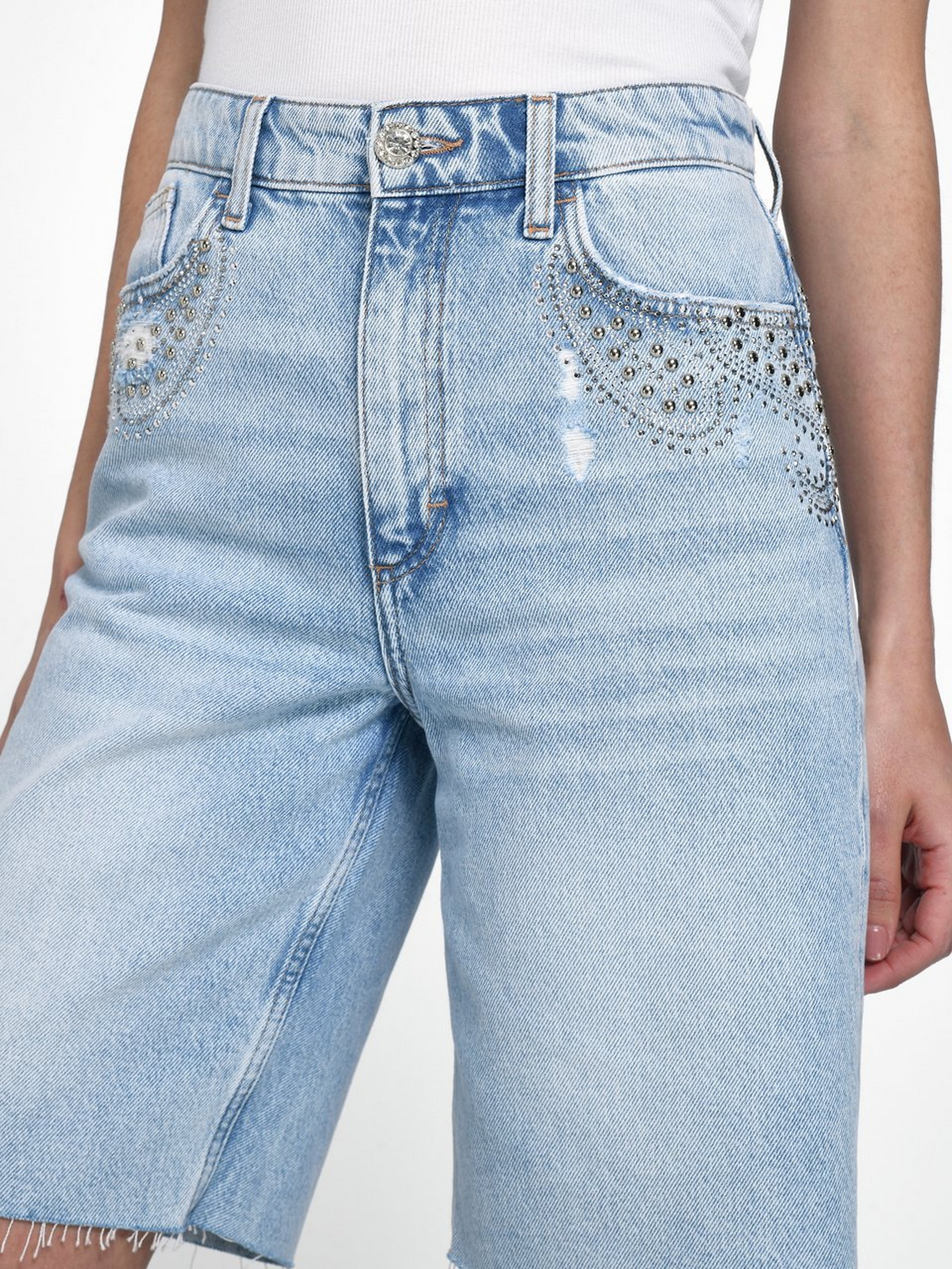 Jeans-Bermudas