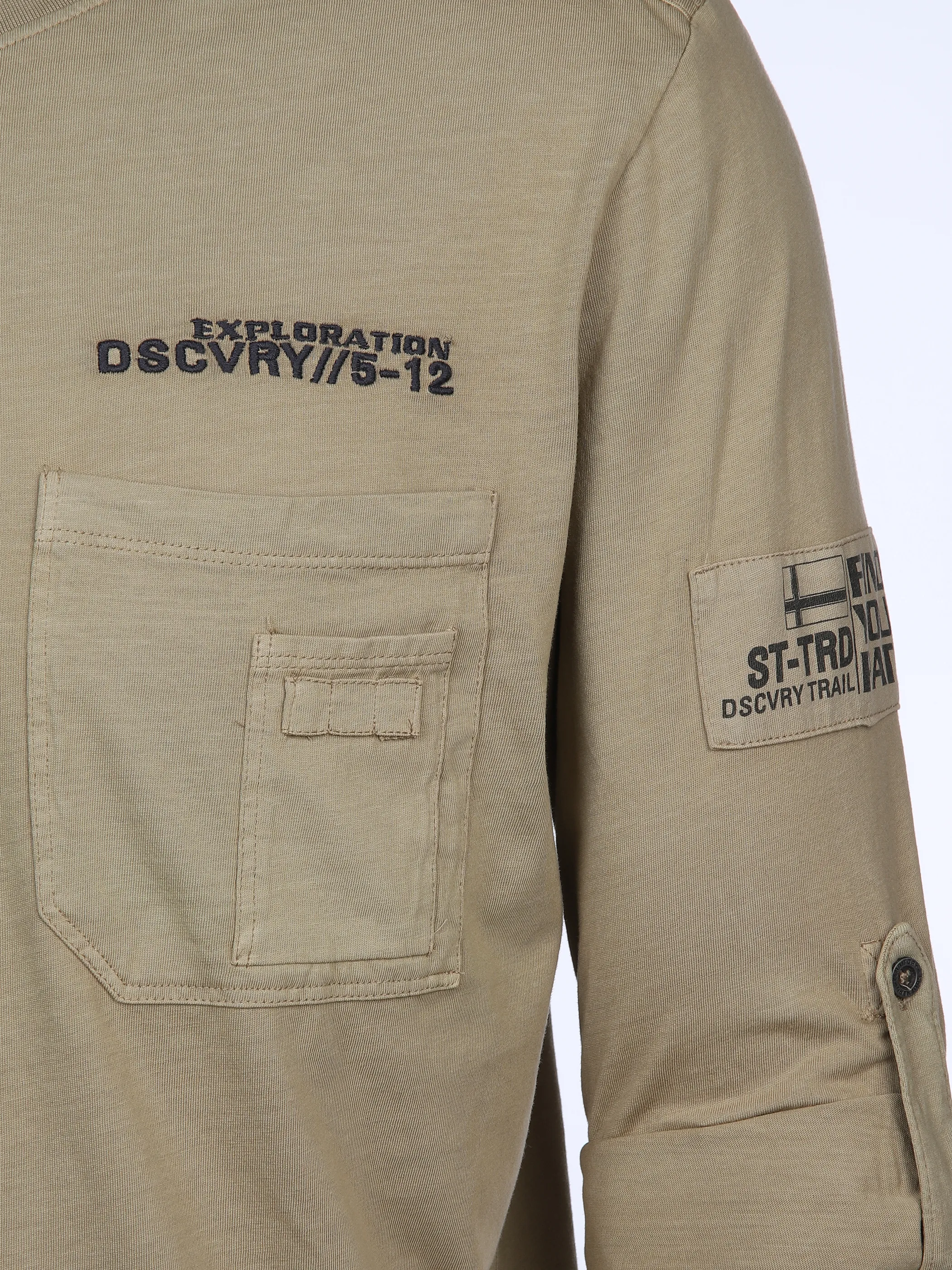 Herren Shirt mit Brusttasche und Stickerei