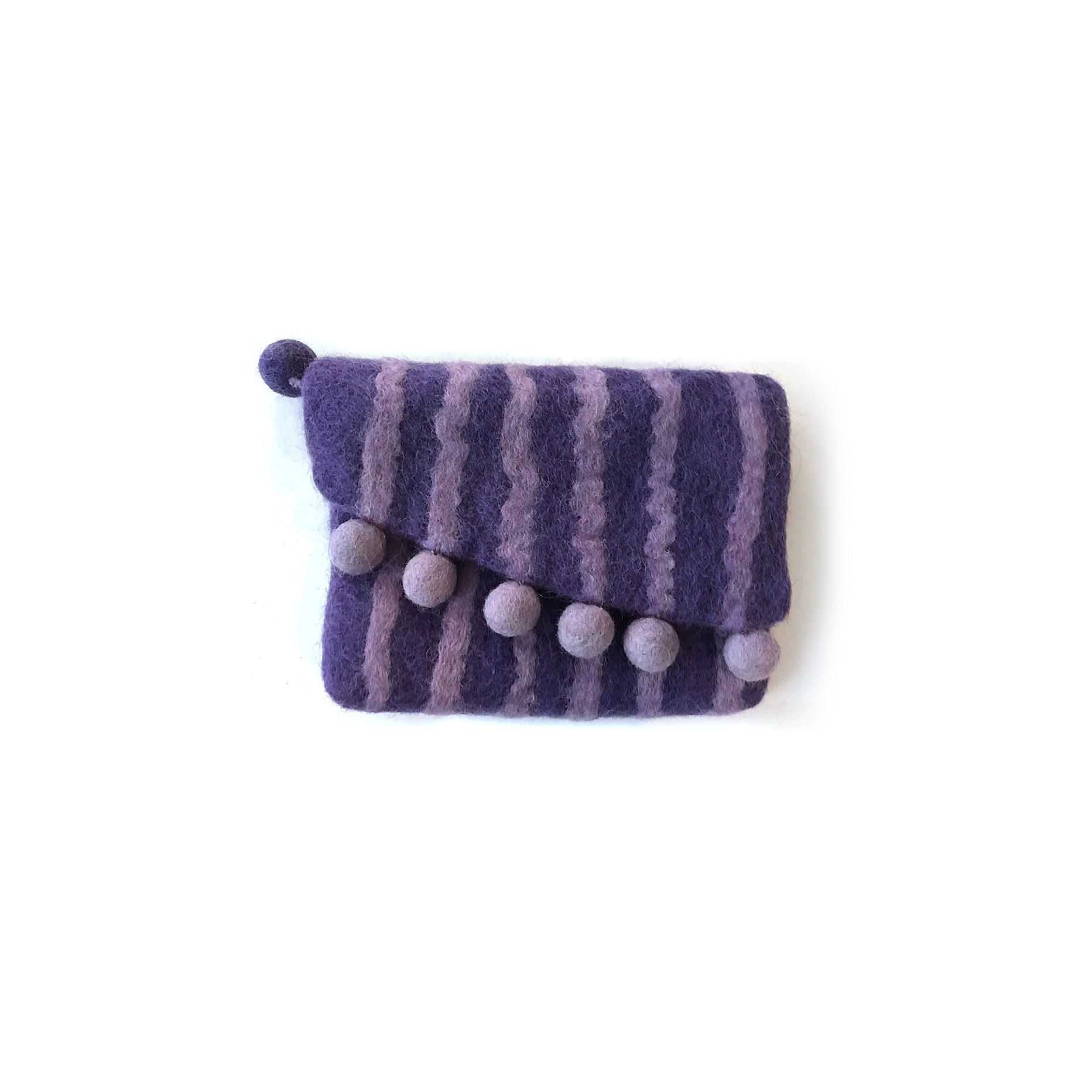 Filz-Etui mit Klappe lila, B 16 cm, H 10 cm günstig bestellen