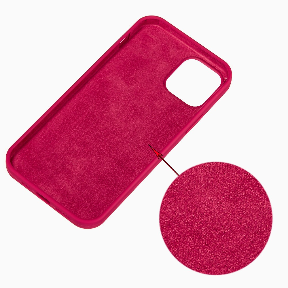 iPhone 13 Silikon Case Hülle - Dunkelrot