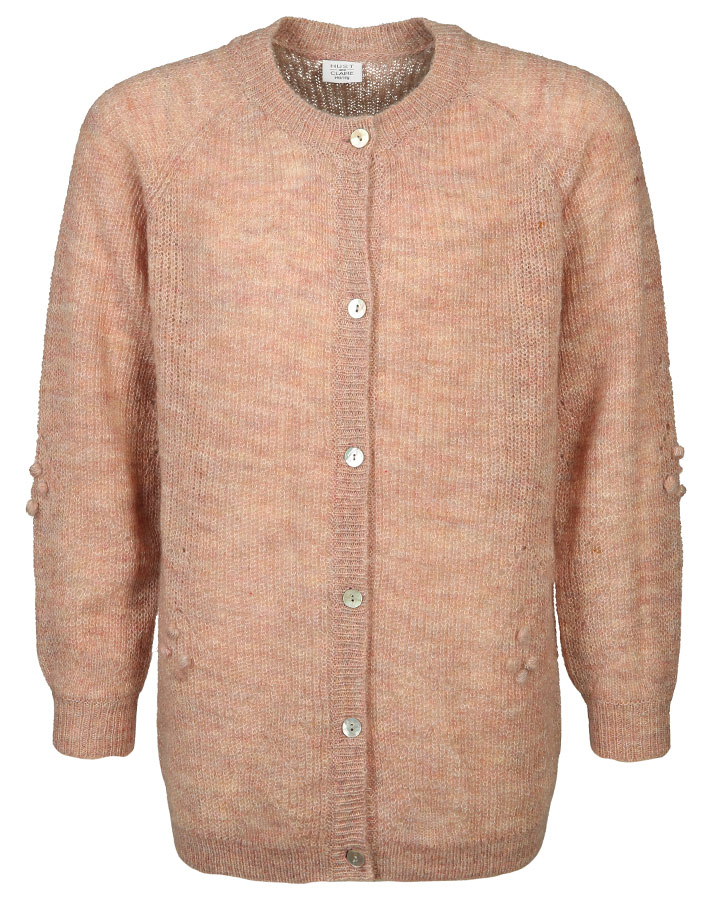 Strickjacke CHRISTINA mit Mohair in peach rose