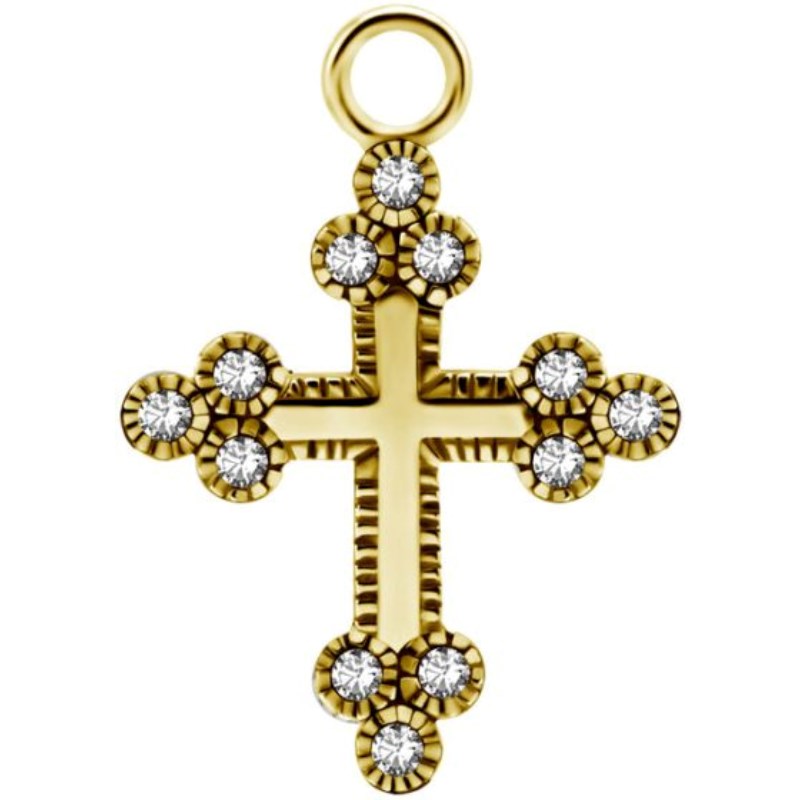 Charms croix dorée