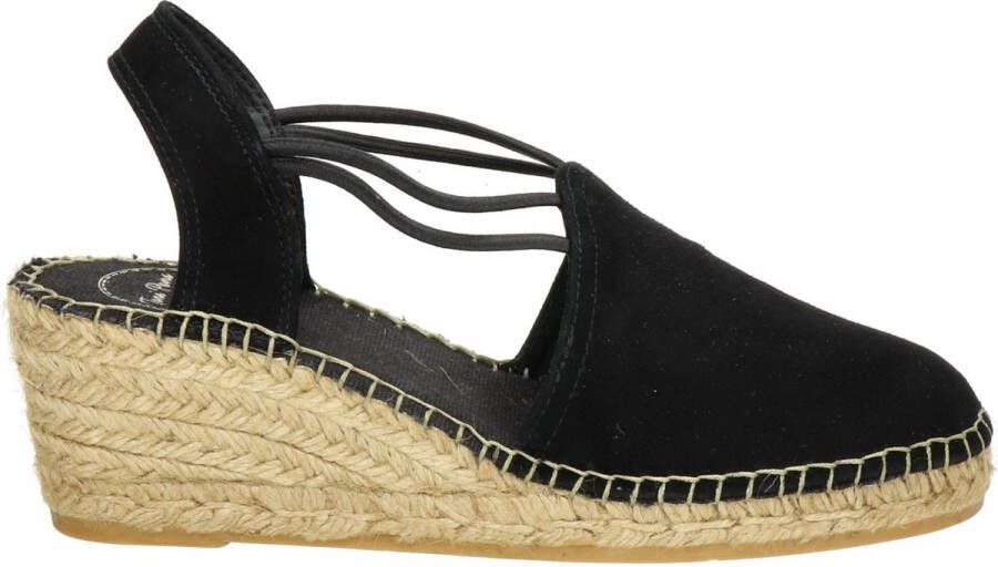 Toni Pons Espadrille Tremp Espadrilles zwart Suede Dames