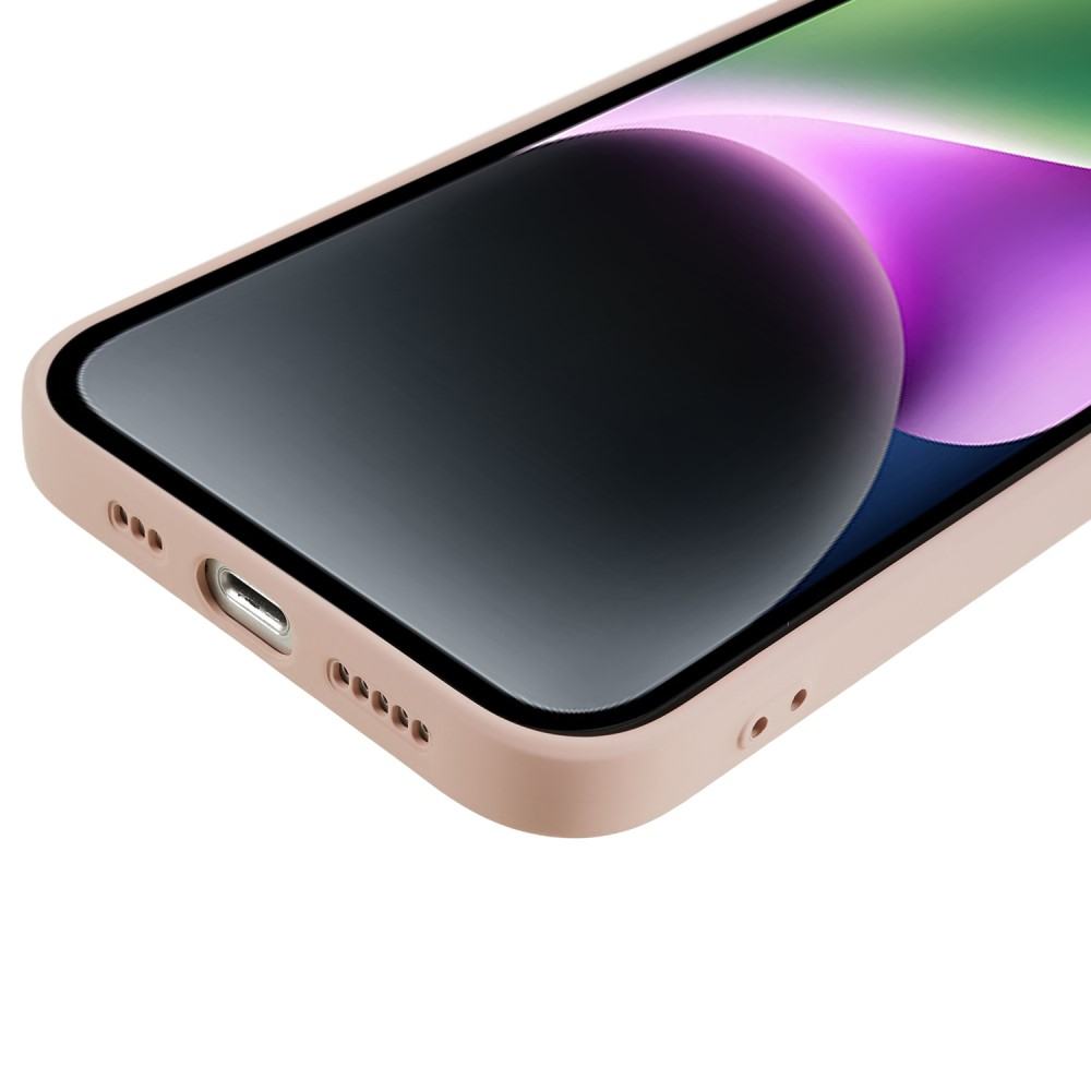 iPhone 14 Gummi Case Hülle mit Kameraschutz - Rosa (Matt)