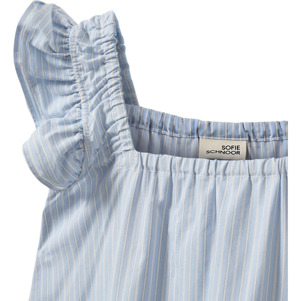 Køb Sofie Schnoor Light Blue Striped Maurasy Kjole