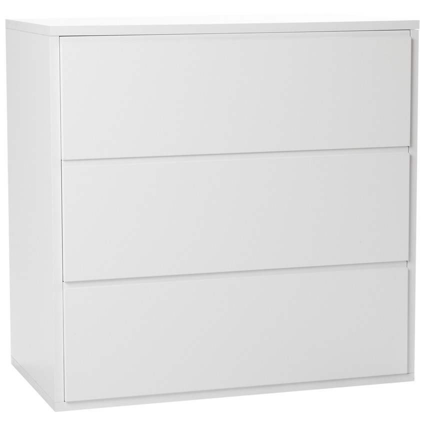Commode Eden 3 tiroirs - Blanc