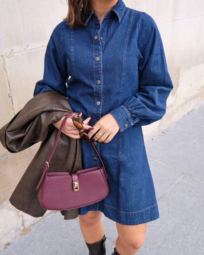 Neo Noir Hanne Denim Dress Dark blue