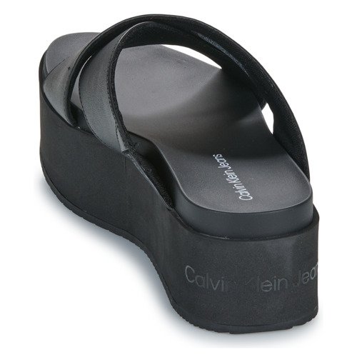 Calvin Klein Jeans - FLATFORM CROSS MG UC Negro