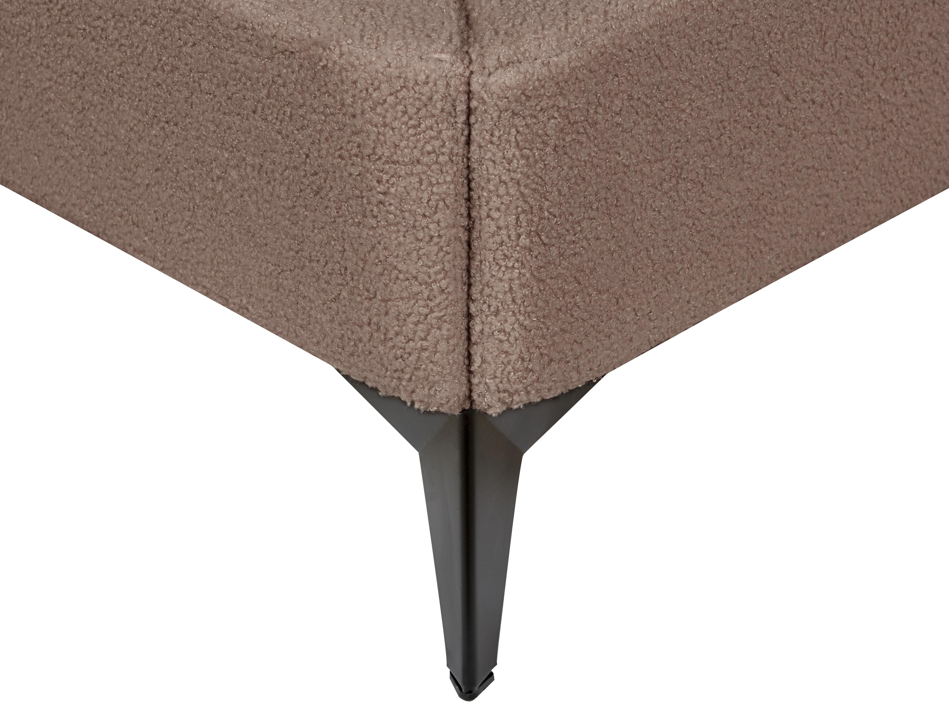 Bed Bouclé MELLE 180 x 200 cm Bruin