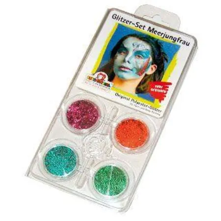 Eulenspiegel Profi Aqua Schminke Glitzerset Meerjungfrau