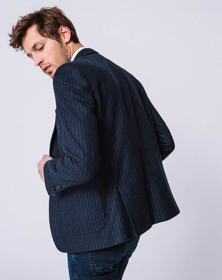 Veste bleu rayée 