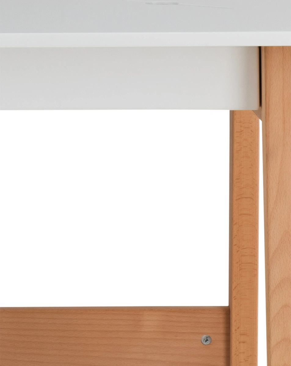 Schreibtisch INFANSCOLOR 120 x 60 cm (Farbe: weiß/Buche)