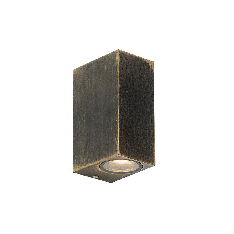 Moderne wandlamp, antiek goud, 2-lichts, IP44 - Baleno