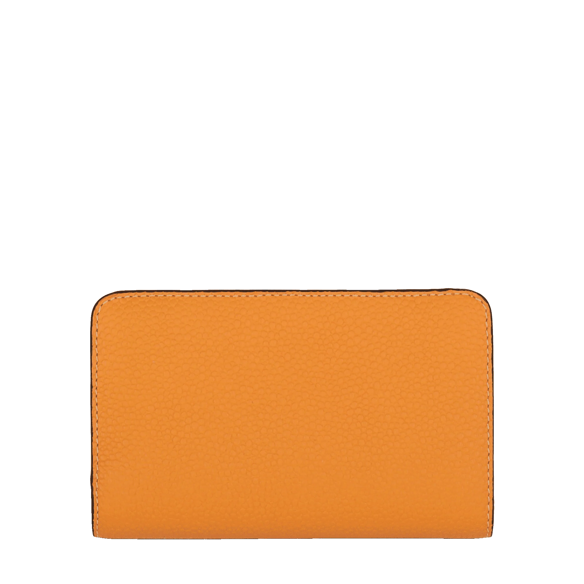Portefeuille rectangulaire compact zippé Ninon de Lancel-Mandarine