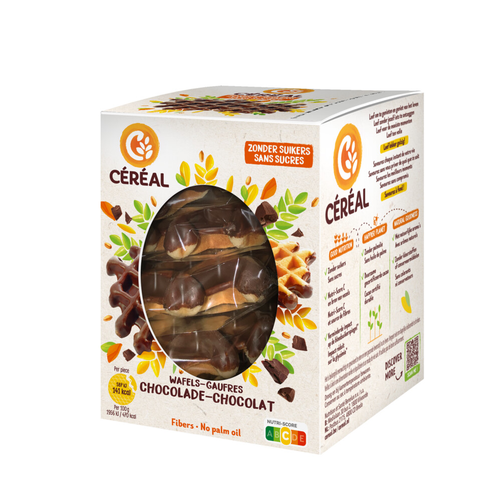 6x Céréal Wafels Chocolade5 stuks