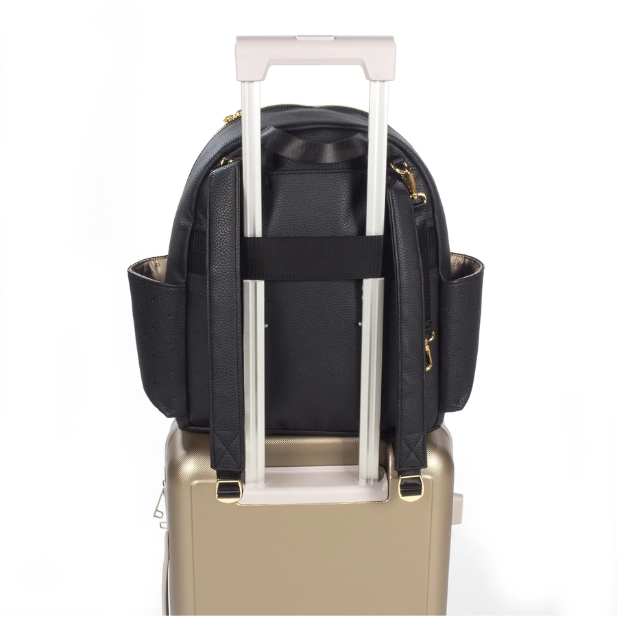 pasito a pasito Wickelrucksack Sterne  schwarz