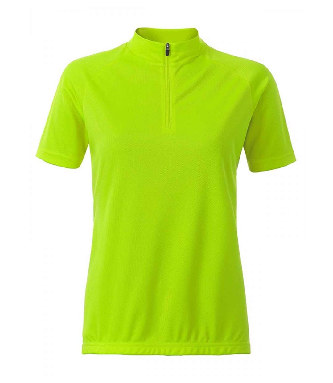 maillot cycliste zippé - FEMME - JN511 - jaune vif