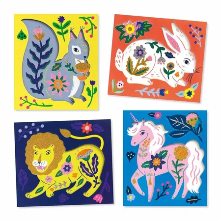 Djeco Artistic Beads: Flowers and fur